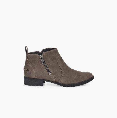 UGG Aureo II Suede Brown Ankle Boots for Women (IFLA70586)